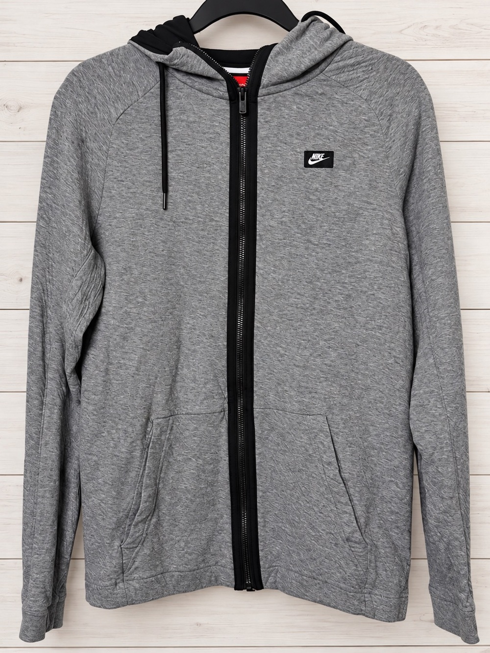 Nike Sportswear Modern Fleece Full Zip Hoodie Gray Black Men’s Small
